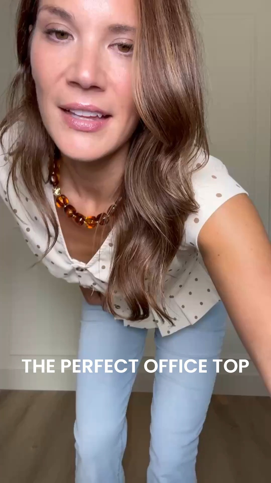 This top is such a good office staple that doesn’t feel boring. The subtle print, structured shape, and feminine details make it easy to pair with trousers, skirts, or jeans for a polished everyday look.

Size M

Office top, Polka dot top, Work outfit ideas, Tall girl fashion, Tall friendly clothing, Business casual style, Fall tops, Jeans and a nice top, Professional outfits, Everyday workwear, Wardrobe staples, StangandCo

#LTKootd #LTKWorkwear #LTKTall