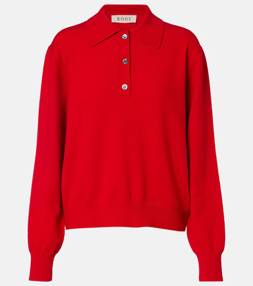 Róhe Wool and cashmere polo sweater | Mytheresa (US/CA)