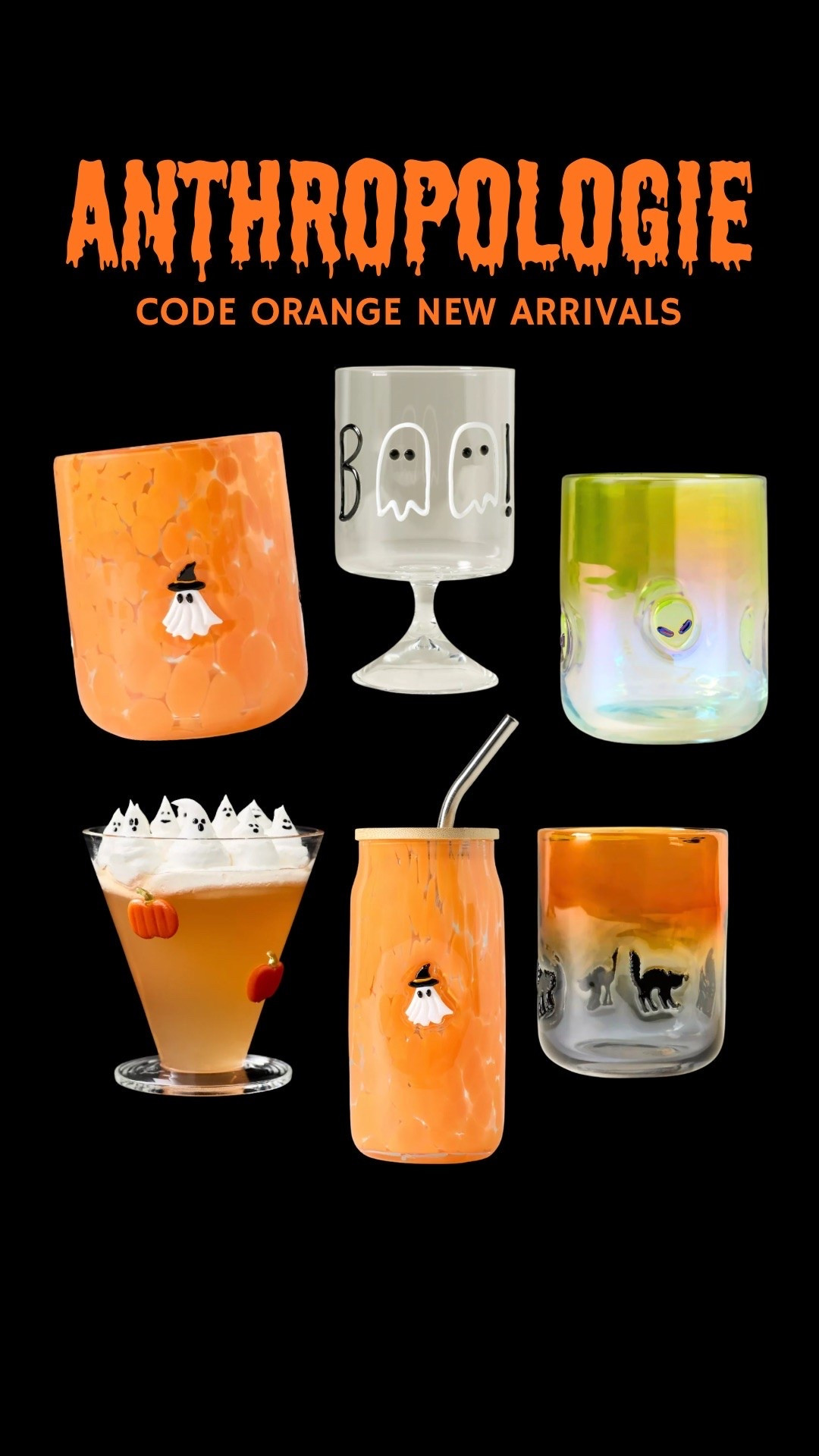 @Anthropologie CODE ORANGE  !!!! tons of cute items for Halloween , fall and Summerween!