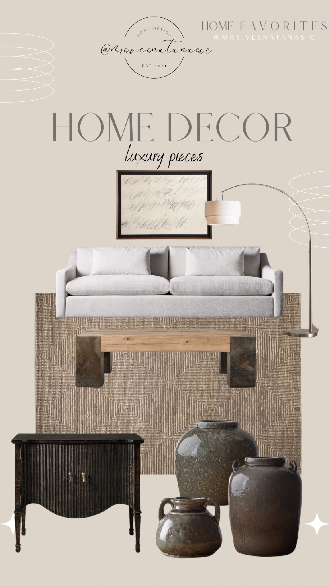 Luxury living room pieces! This coffee table is huge and so dreamy! 


Arhaus, luxury, high end look, living room, ltk home, chair, coffee table, scribe, framed art, floor lamp, vase, chest, console, table, sofa, couch. 

#LTKSeasonal #LTKhome #LTKsalealert