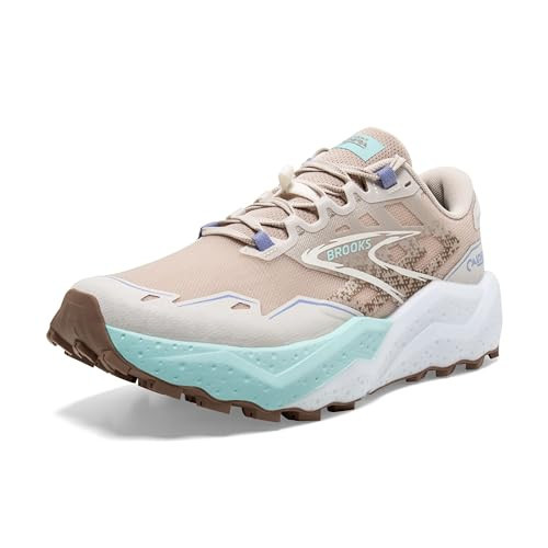 Brooks Women’s Caldera 7 Trail Running Shoe - Chateau Grey/White Sand - 8.5 Medium | Amazon (US)