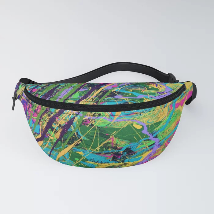 Mardi Gras Marble Fanny Pack | Society6