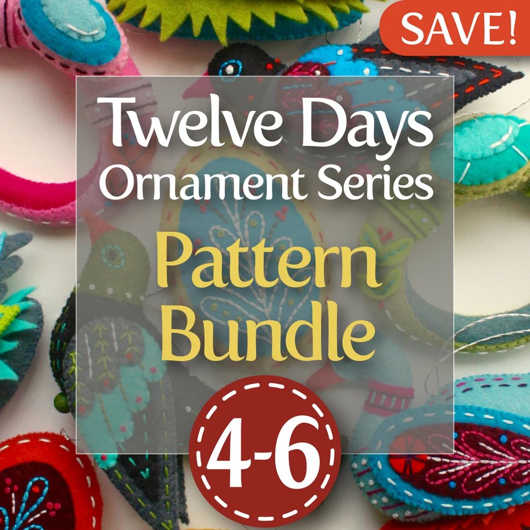 Twelve Days Series 4-6 PDF Pattern Bundle: Colly Bird, Gold Ring, and Goose A-laying - Etsy | Etsy (US)