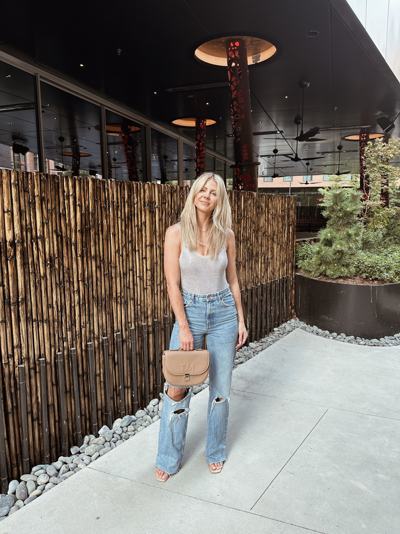 Same old thing- 
Body suit and high wasted denim on repeat. 

#LTKparties #LTKSeasonal #LTKFind
