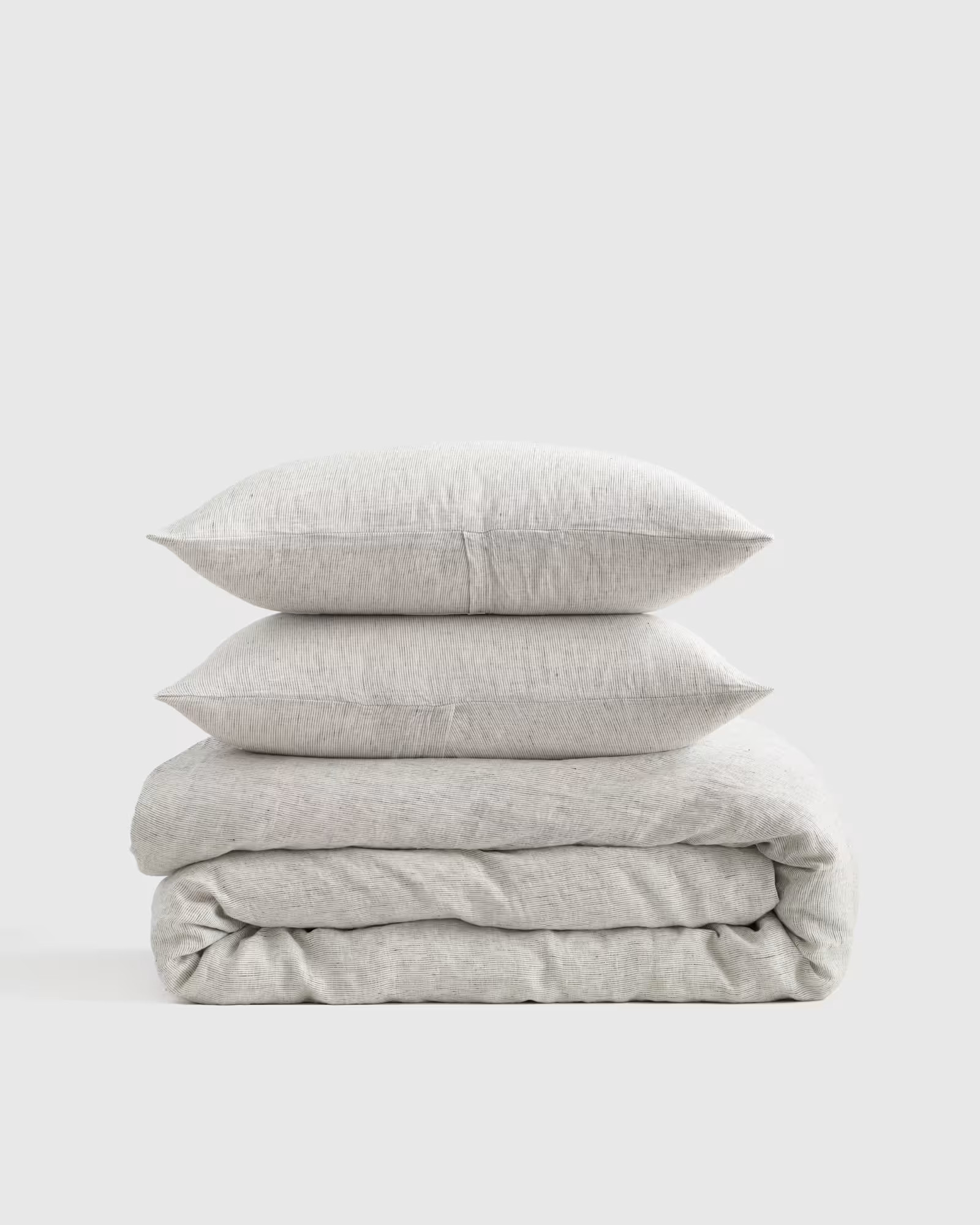European Linen Stripe Duvet Cover Set | Quince