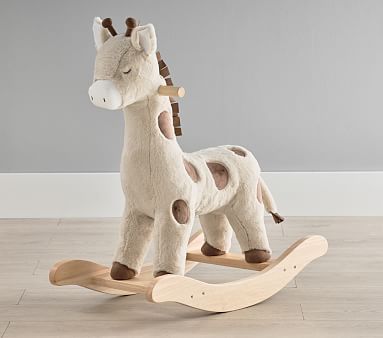 Giraffe Plush Nursery Rocker | Pottery Barn Kids
