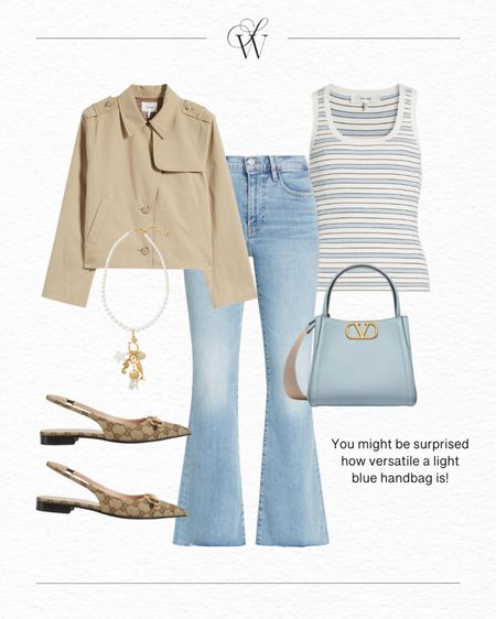 Cropped trench jackets are showing up everywhere, and this one caught my eye immediately. It’s less “coat” and more like a shirt.  Try it with denim shorts, white denim, skirts … the list goes on! This is a favorite piece right now.


#LTKShoeCrush #LTKStyleTip #LTKOver40