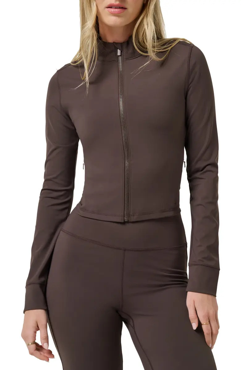 Moveknit Full Zip Crop Jacket | Nordstrom