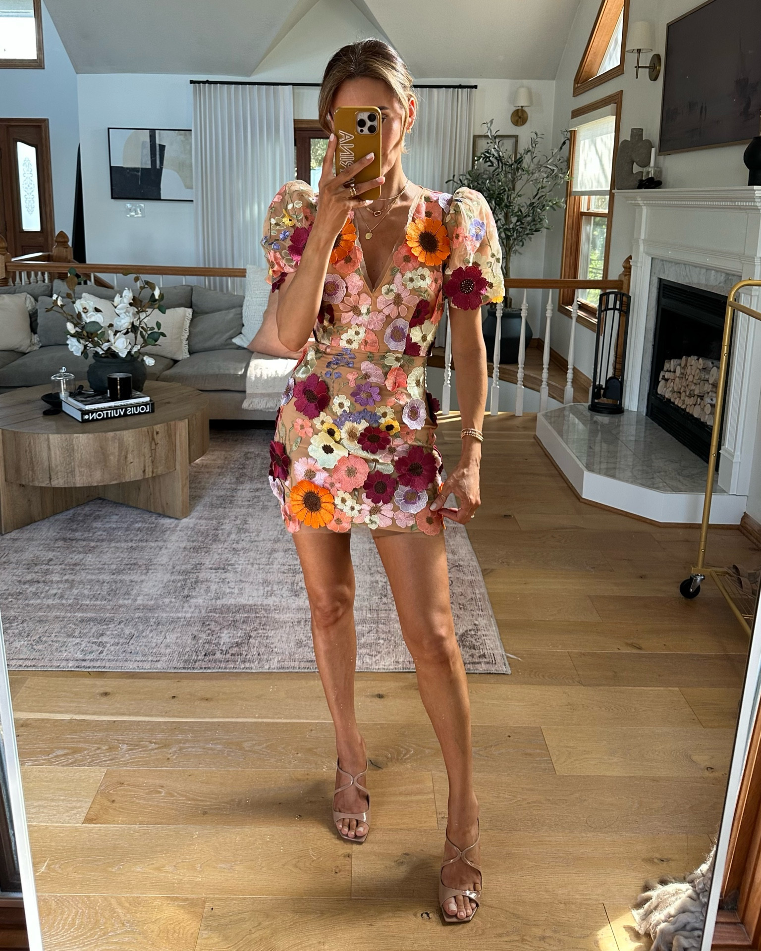 My derby dress! I’m in love w the floral embroidey and nude background. The puff sleeves add even more of a feminine vibe! Wearing size XS - I’d wear if for a garden spring party or as a wedding guest dress 

#LTKwedding #LTKstyletip