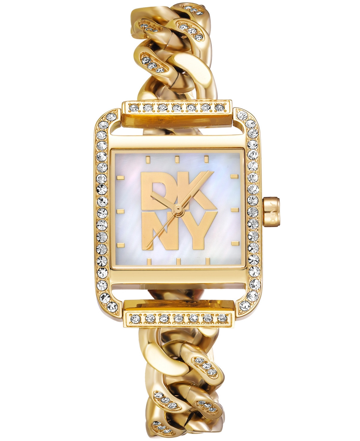 Dkny Women's City Glitz Gold-Tone Stainless Steel Bracelet Watch, 35mm - Gold | Macy's