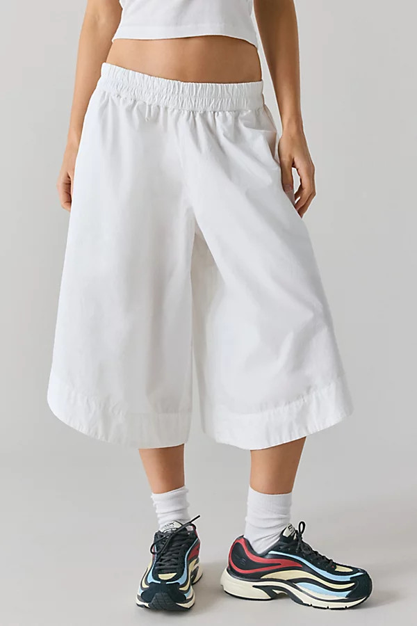 BDG Tulip Wide Leg Cotton Culotte Crop Pant | Urban Outfitters (US and RoW)
