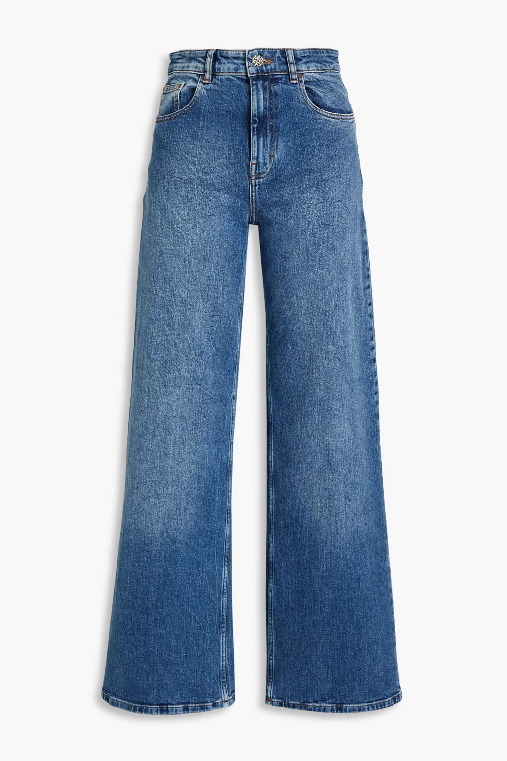 Mid denim Nini faded high-rise wide-leg jeans | BAUM UND PFERDGARTEN | THE OUTNET | The Outnet (APAC)