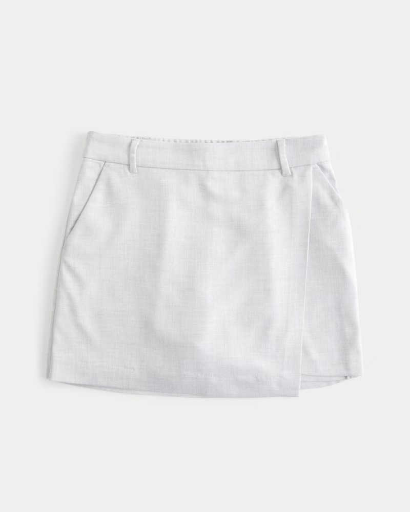 Ultra High-Rise Wrap Mini Skort | Hollister (US)