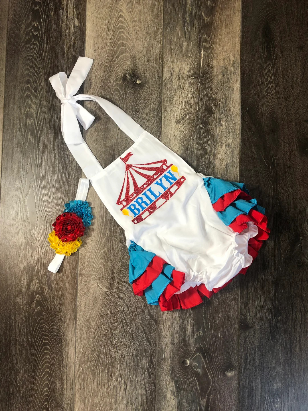 Girls Circus 1st Birthday Romper, Girls Carnival 1st Birthday Outfit, Girls Personalized Circus1s... | Etsy (US)