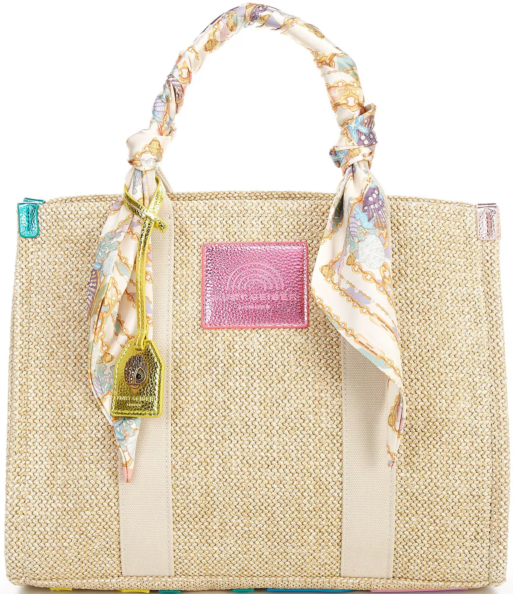 Kurt Geiger London Straw Southbank Tote Bag | Dillard's | Dillard's