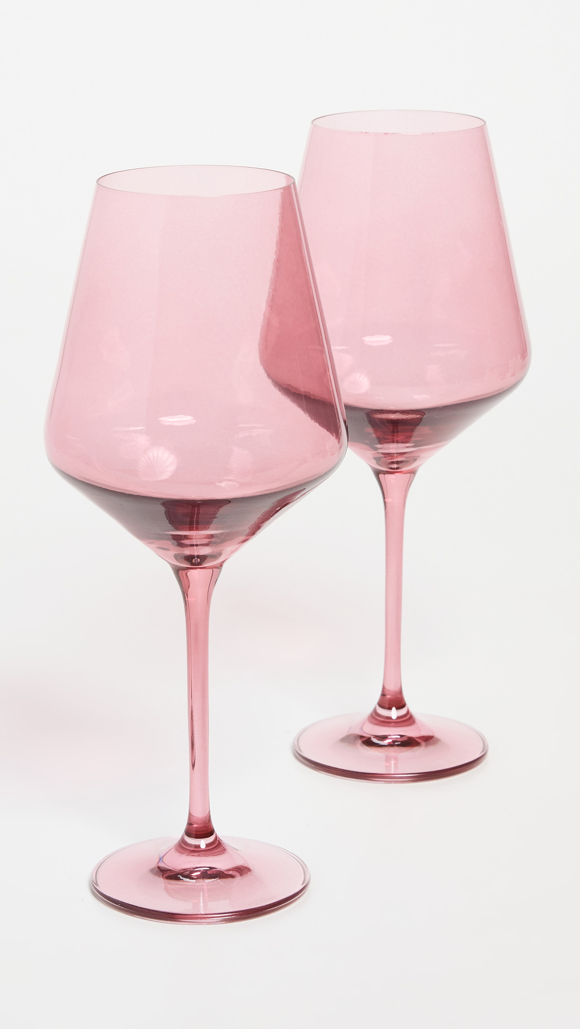 Estelle Colored Glass Stemware Set of 2 Black One Size | Shopbop
