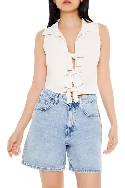 Sleeveless Bow Crop Top | Forever 21