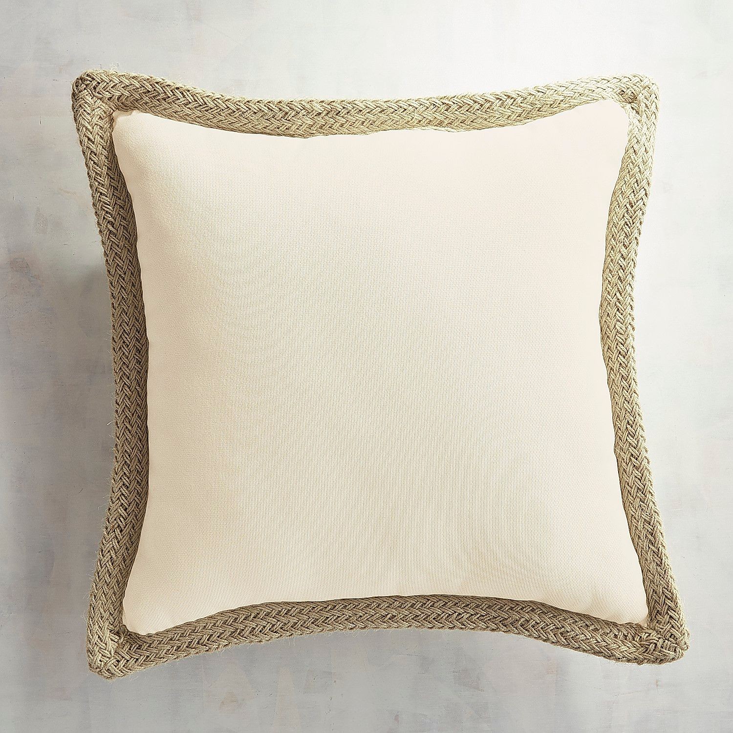 Calliope Jute Trim Ivory Pillow | Pier 1 Imports