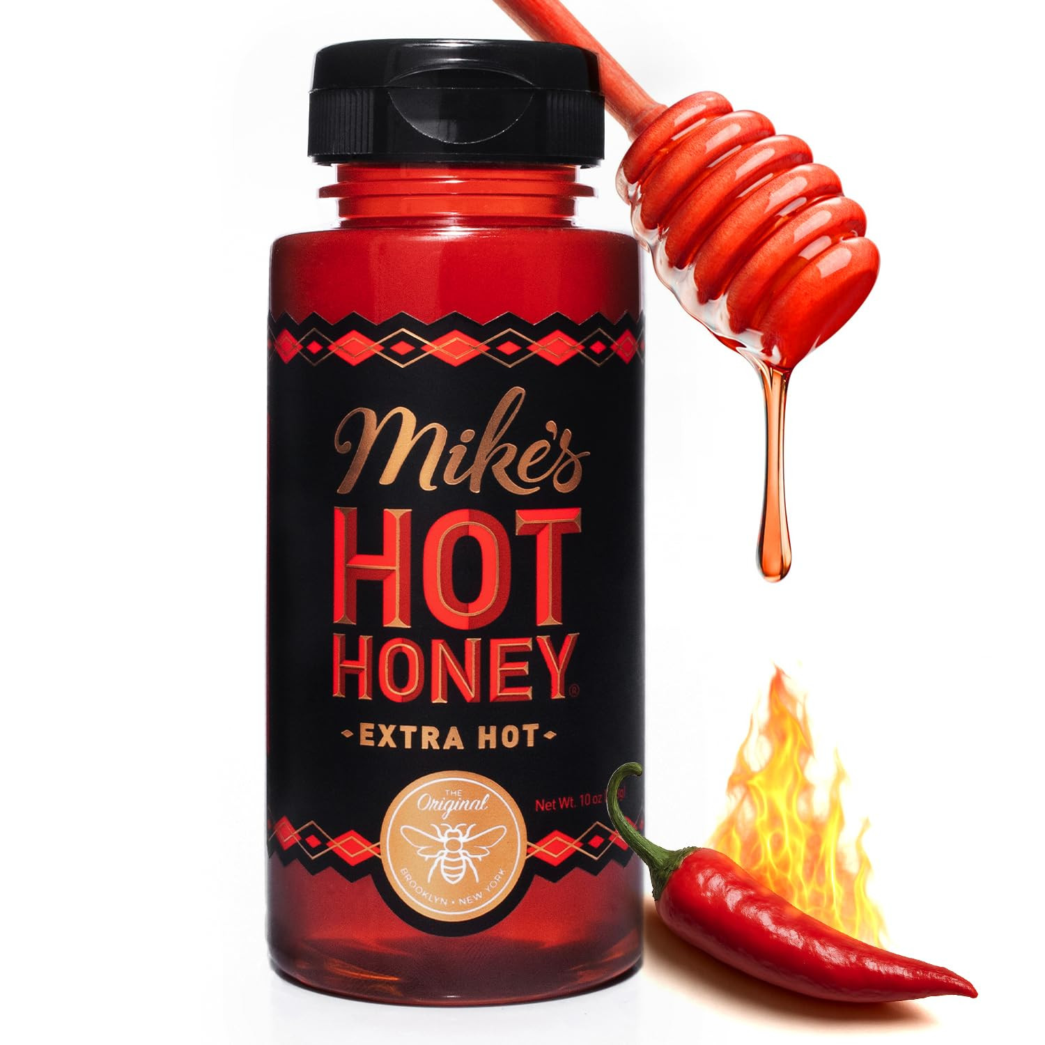 Mike's Hot Honey, Extra Hot, America's #1 Brand of Hot Honey, Spicy Honey Infused with Chili Pepp... | Amazon (US)