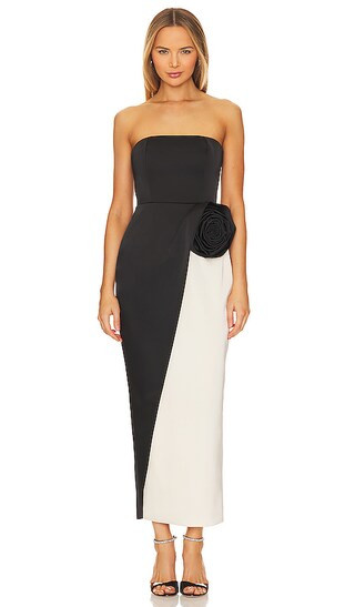 Pradova Dress in Jet Black & Pearl | Revolve Clothing (Global)