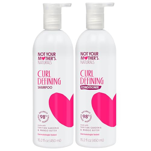Not Your Mother's Naturals Curl Defining Shampoo and Conditioner (2 Pack) - 98% Naturally Derived Ingredients - All Hair Types - Gardenia Mango Butter | Amazon (US)