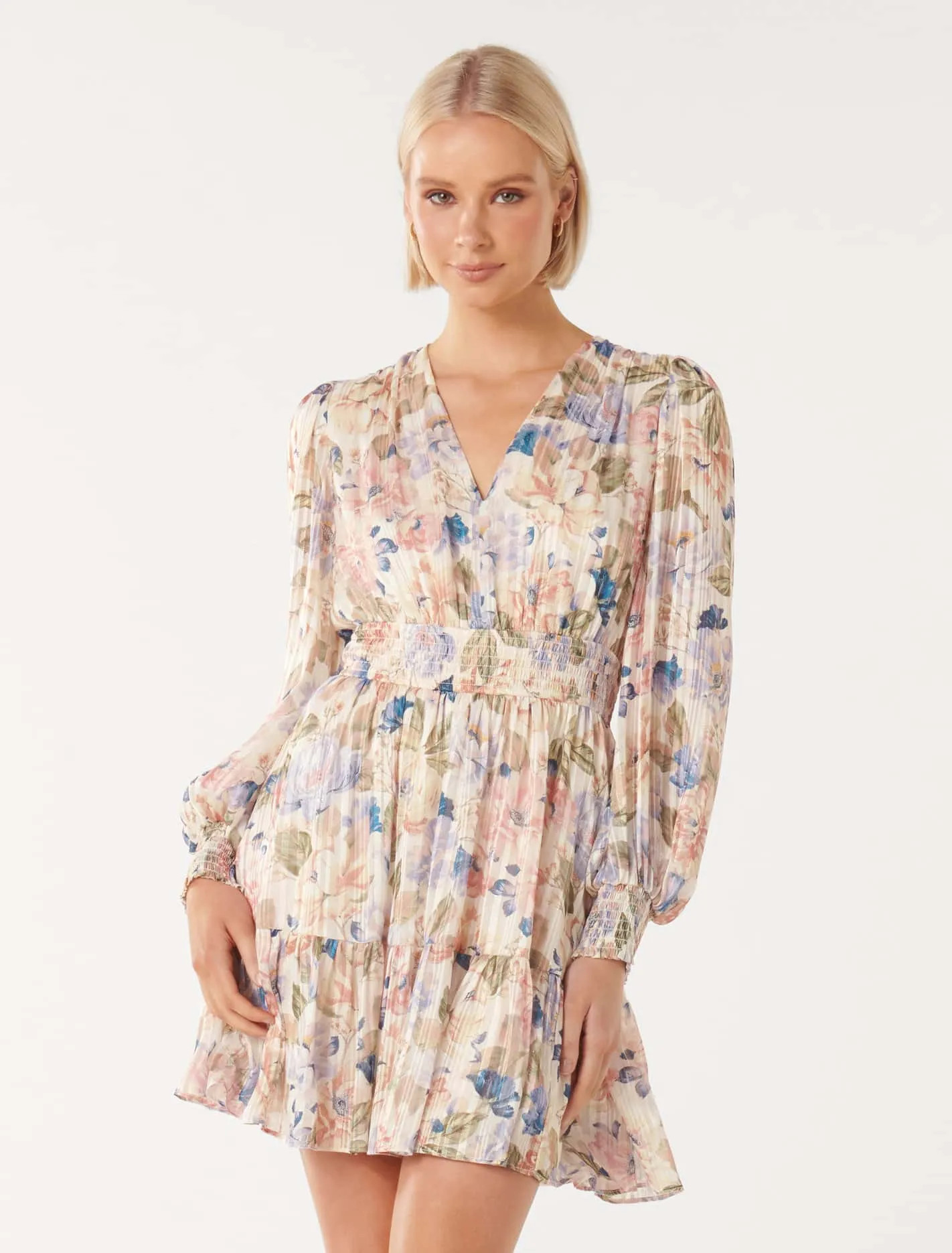 Joella V-Neck Mini Dress | Forever New (AU)