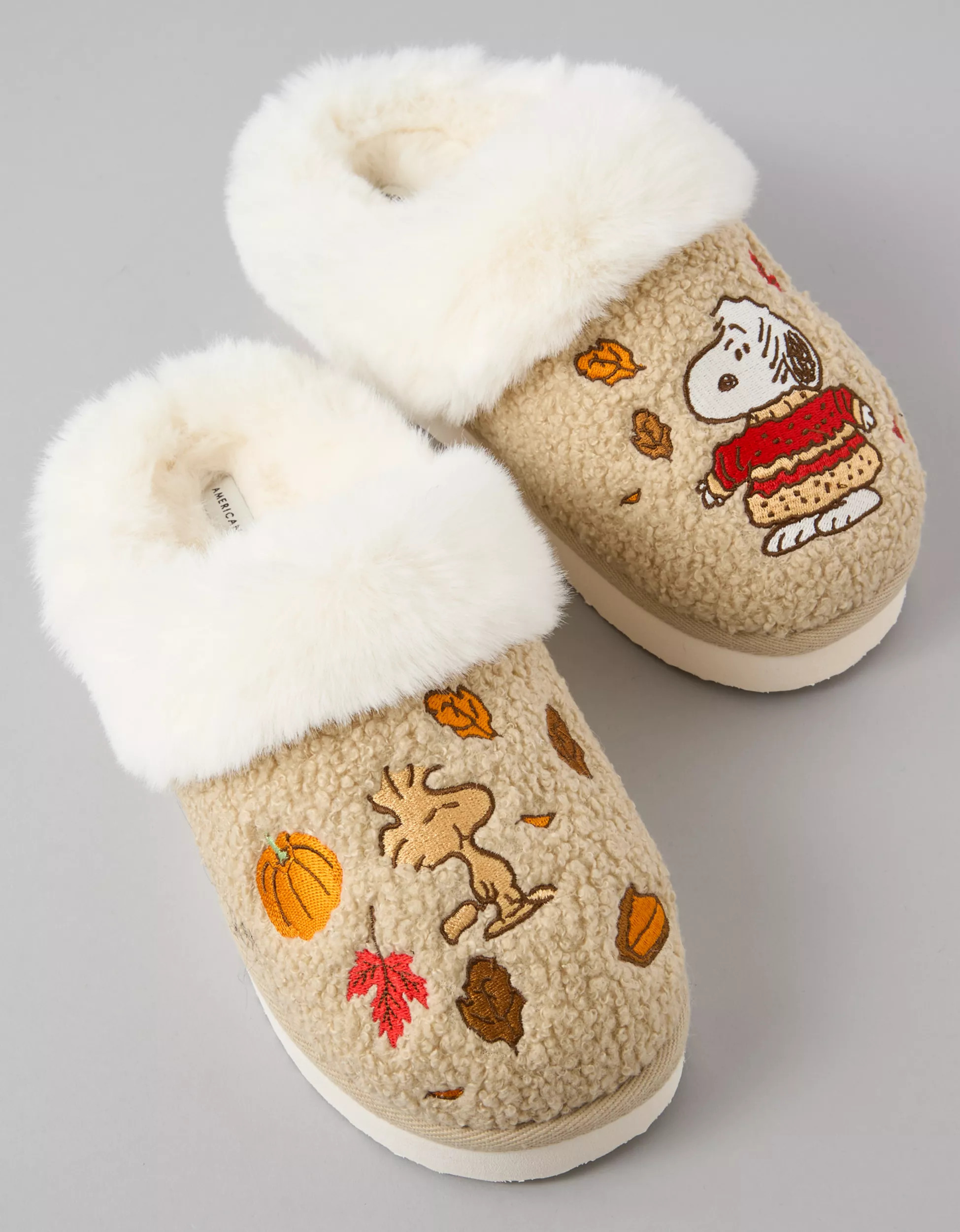 AE Thanksgiving Snoopy Scuff Slipper | American Eagle Outfitters (US & CA)