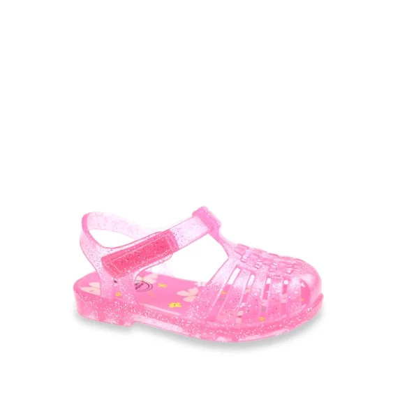 Wonder Nation Baby Girls Glitter Jelly Fisherman Sandal | Walmart (US)