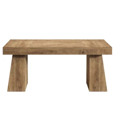 Modern Light Wooden Executive Office Desk with Double Pedestal, Spacious and Stylish for Home and Professional Use(Table Only) | Wayfair North America
