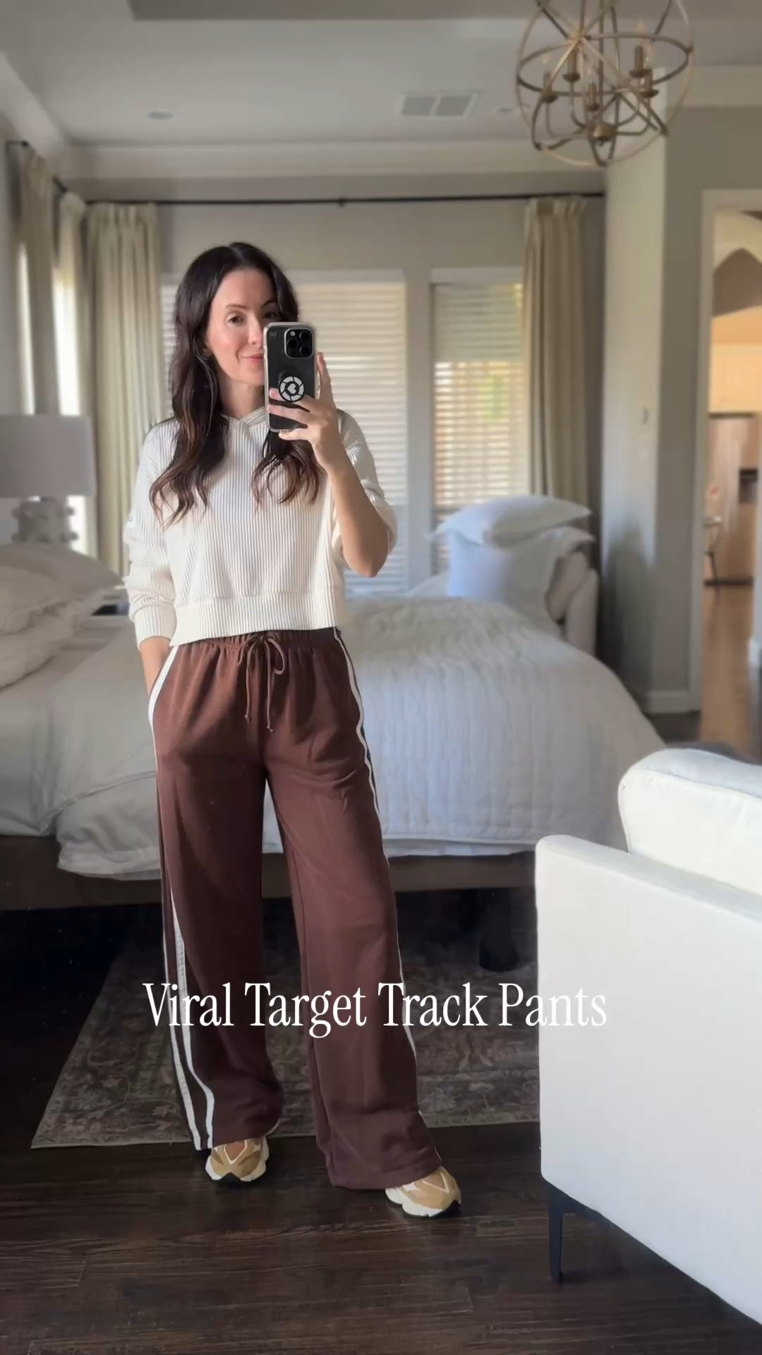 I’m loving these Target track pants - today I wore them casually, but I can’t wait to dress them up a little more. The other colors are super cute too. I have red in my cart! #targetfashion #trackpants

#LTKOver40 #LTKmomlife #LTKPetite