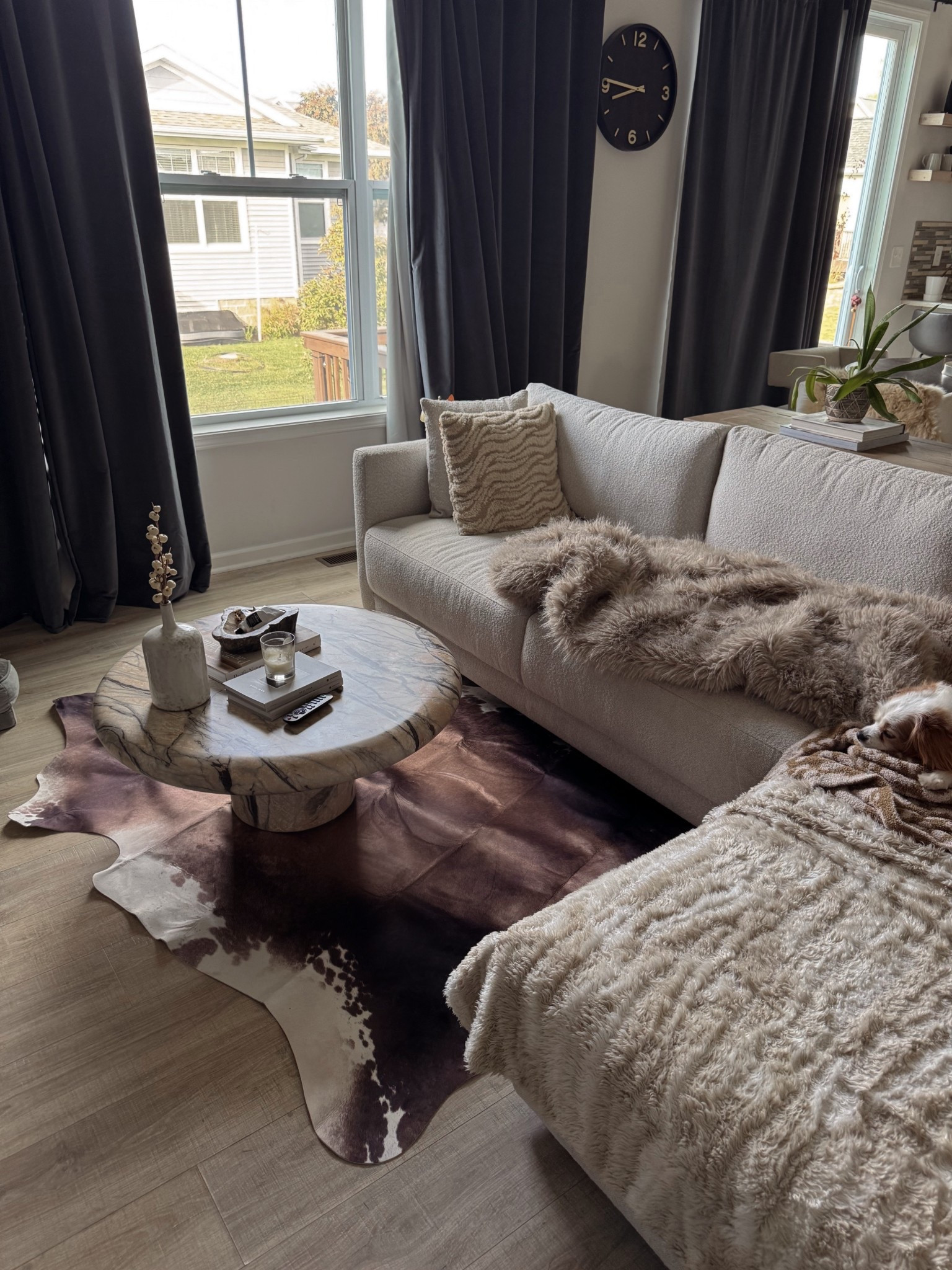 New faux cowhide rug. Love this rug and that it’s washable. 6’2 by 5’2 size in brindle  

#LTKFindsUnder100 #LTKSaleAlert #LTKHome