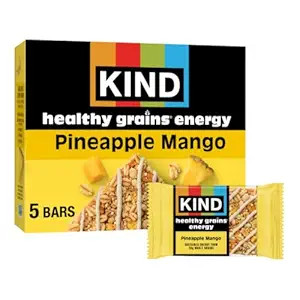 KIND Healthy Grains Energy Bars, Pineapple Mango, 20g Whole Grains, Made with Super Grains, Glute... | Amazon (US)