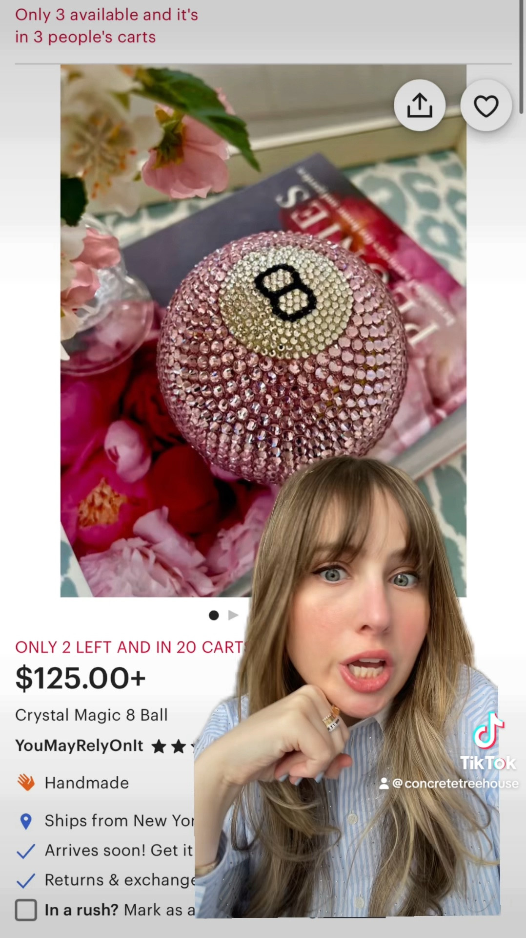 Fully bedazzled magic 8 ball decor 

#LTKhome