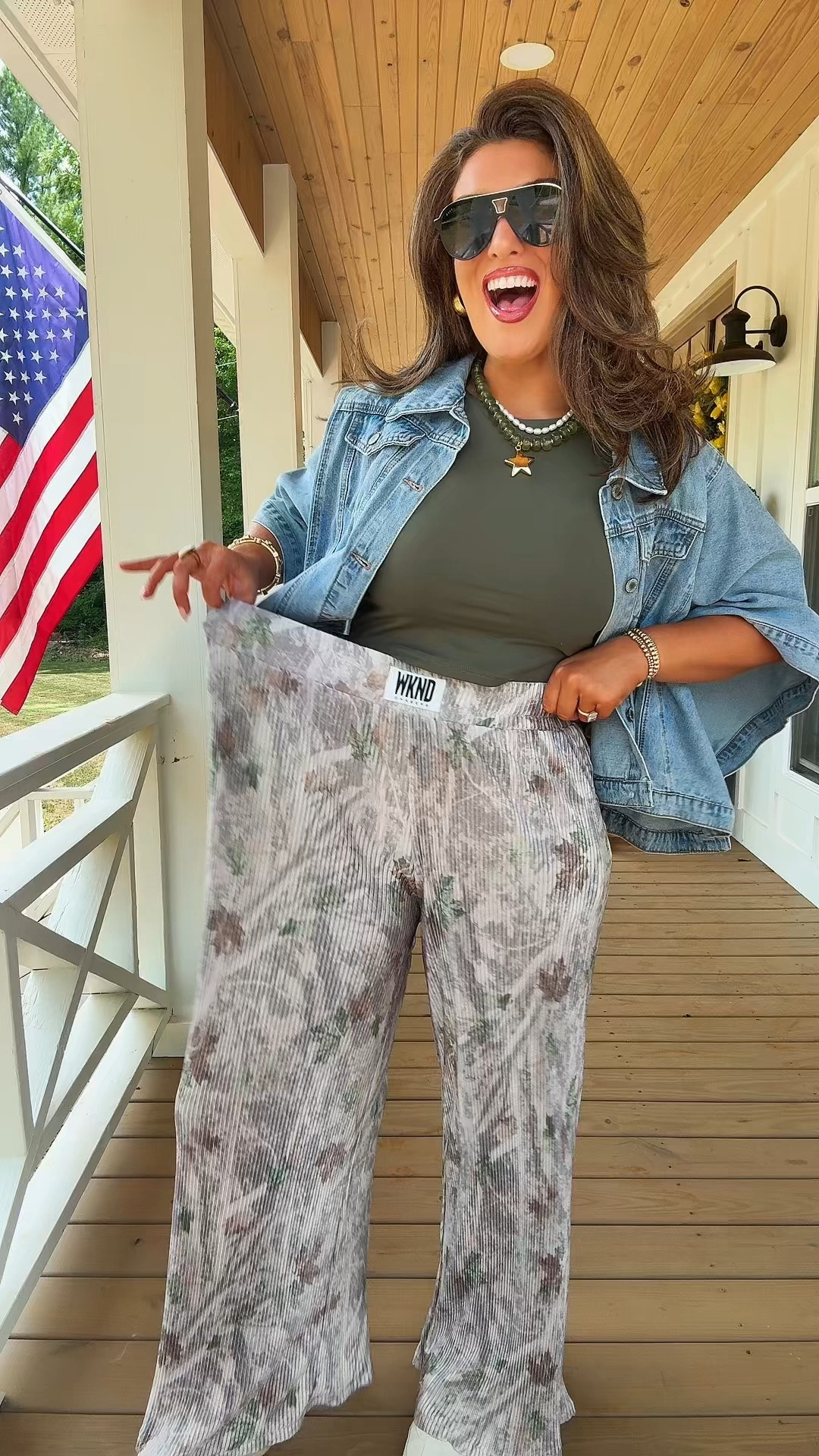 Use code DECKER to save on WKND Chasers! 🔥
Camo plisse pants are FINALLY back in stock! These sell out every time they restock. They’re flowy, functional, and SO comfy! My go to pants.

#LTKootd #LTKMidsize #LTKTall