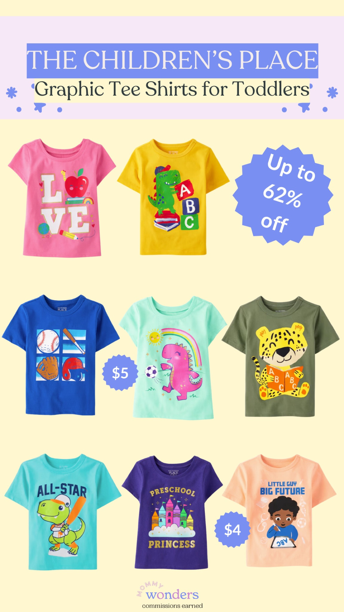 The Children’s Place has graphic tee shirts for toddlers up to 62% off! Great for school and fall! 

#LTKBacktoSchool #LTKKids #LTKSeasonal
