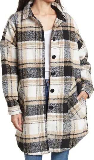 RDI Notch Collar Shirt Tail Hem Shacket | Nordstromrack | Nordstrom Rack