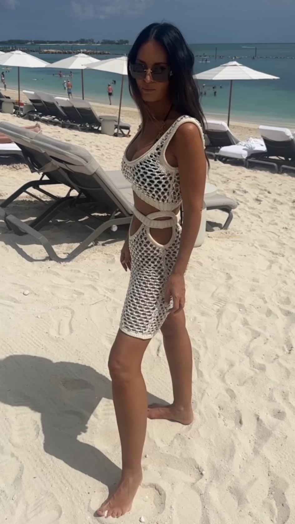 Shop real housewives of Salt Lake city Lisa Barlow's beach  Crystal Mesh Mini Dress 

#LTKtravel #LTKswim #LTKstyletip