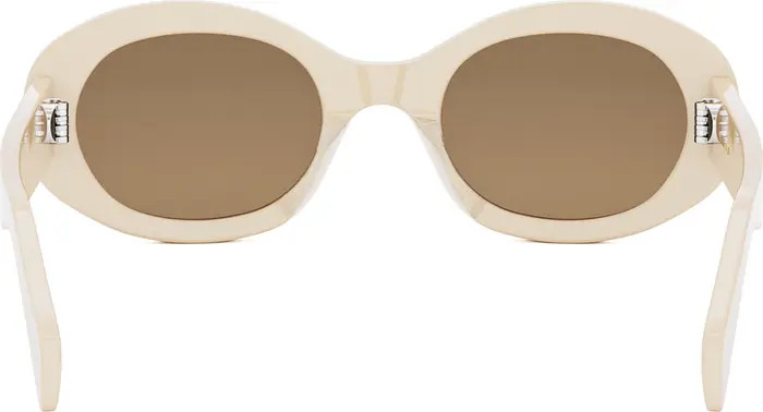 Triomphe 52mm Oval Sunglasses | Nordstrom