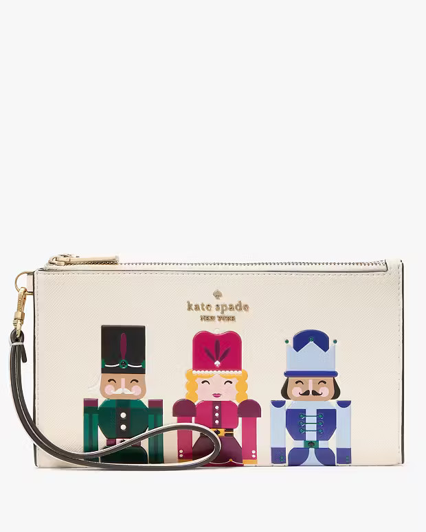 Oh What Fun Nutcracker Double Zip Wristlet | Kate Spade Outlet