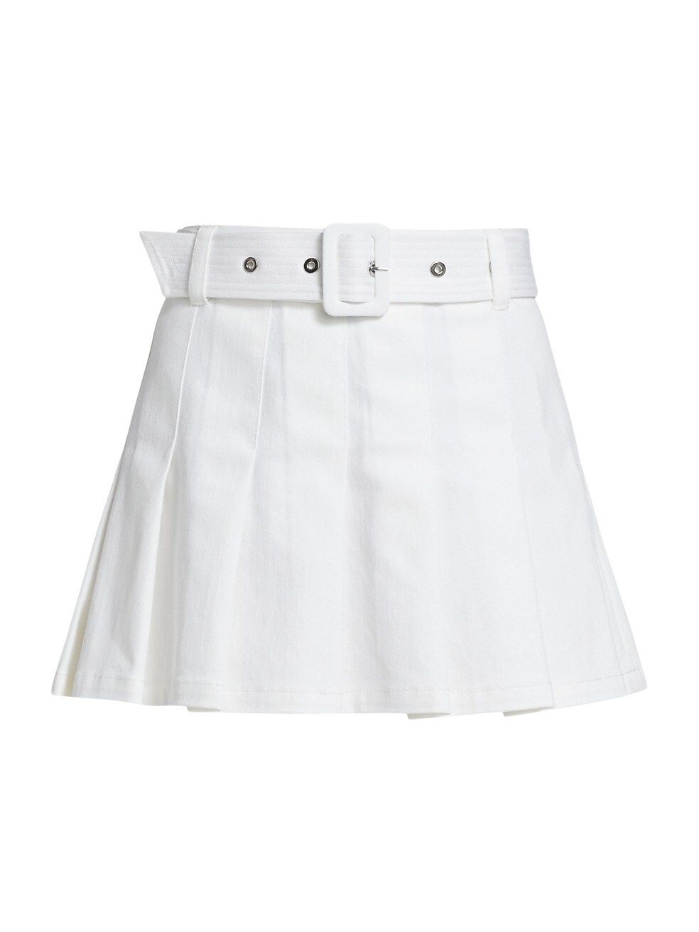 Cinq à Sept Janina Belted Pleated Miniskirt | Saks Fifth Avenue