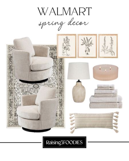 Walmart spring decor! Gorgeous swivel chairs and oversized table lamp! 

#LTKFind #LTKhome #LTKSeasonal