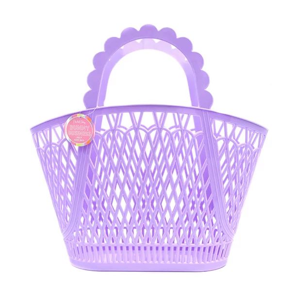 Way To Celebrate Packed Party 'Bunny Business' Purple Basket Tote, 16"X10.5" - Walmart.com | Walmart (US)