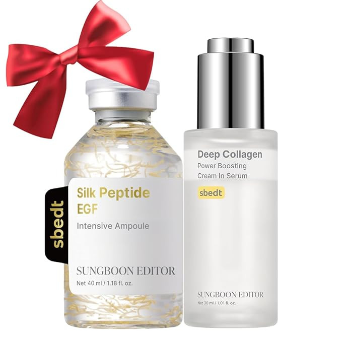SUNGBOON EDITOR Ultimate Firming Bundle Set for Elasticity Support & Smooth-Looking Skin, EGF Sil... | Amazon (US)