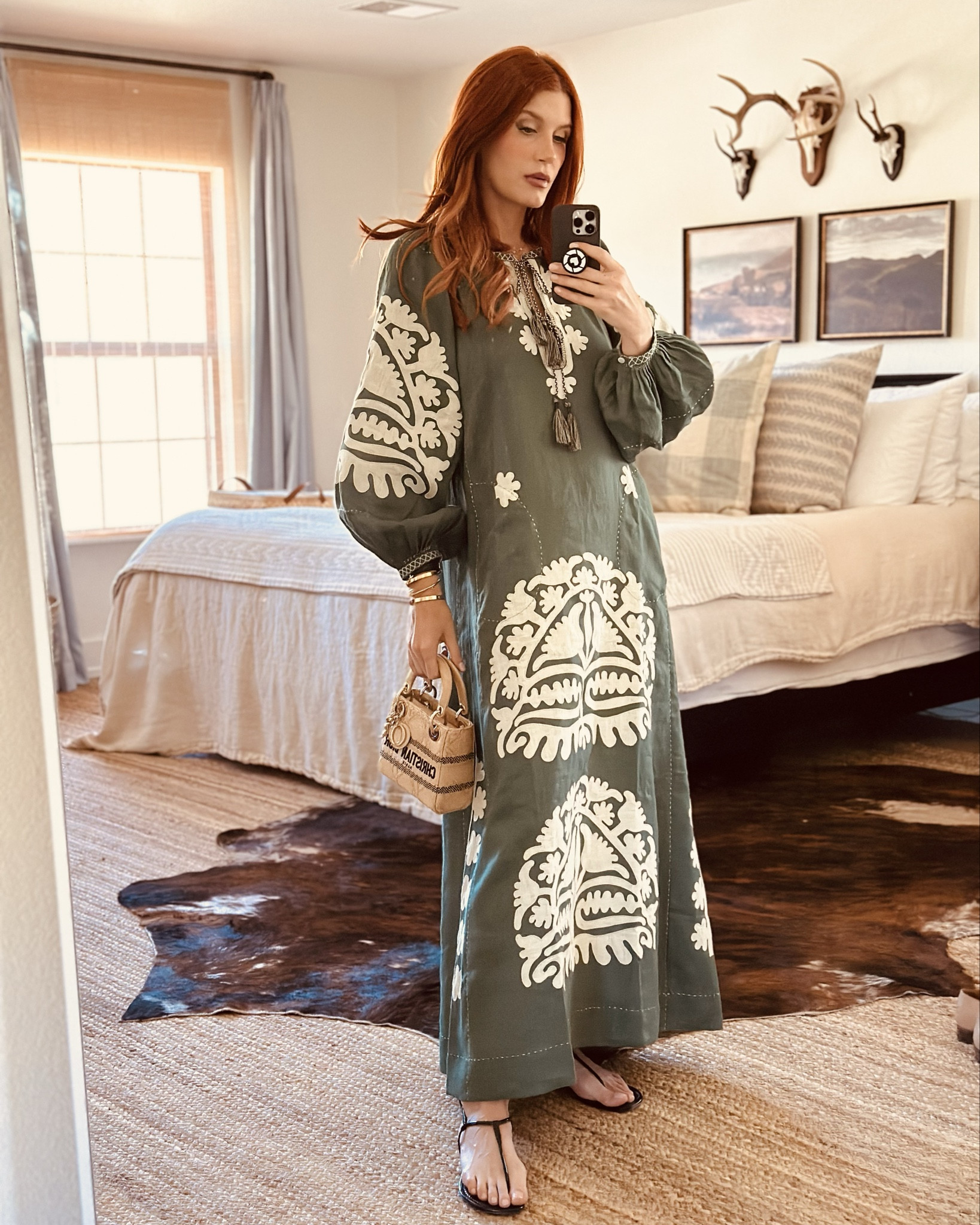 Can’t praise this dress enough. The embroidery is stunning - the back is different than the front- in the most stunning way. There are details at every edge, seam and design. Even the wrists have an interior elastic band to keep the sleep together when it’s not buttoned. The value is wonderful on this piece and it comes in a short version too! 
I wore this to host my kids birthday party and it’s perfect for tailgates, dinner parties and vacation. Can’t recommend enough! 

#LTKParties #LTKU #LTKTravel