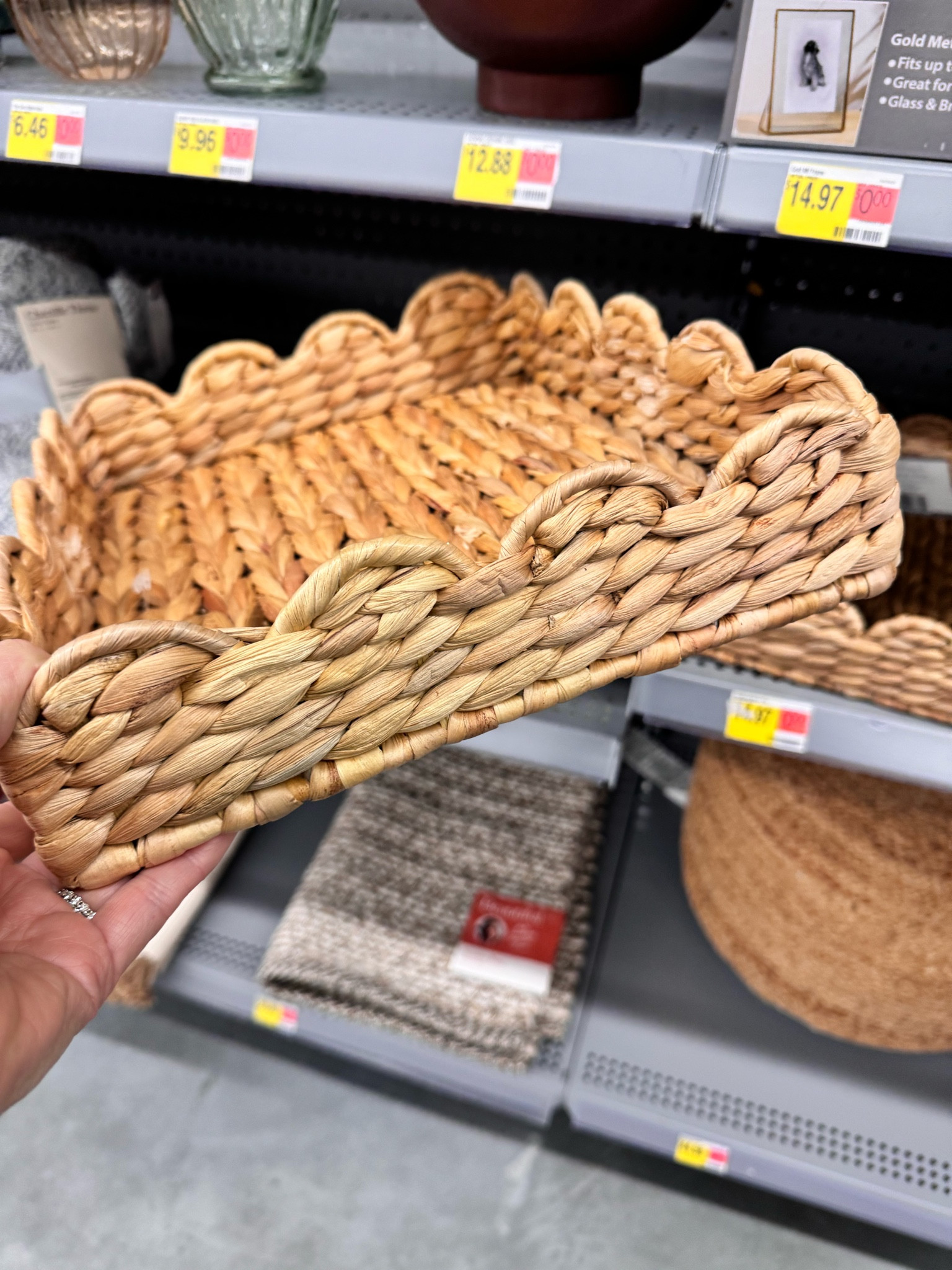 Pretty scalloped woven tray for less than $15

#LTKFindsUnder50 #LTKHome