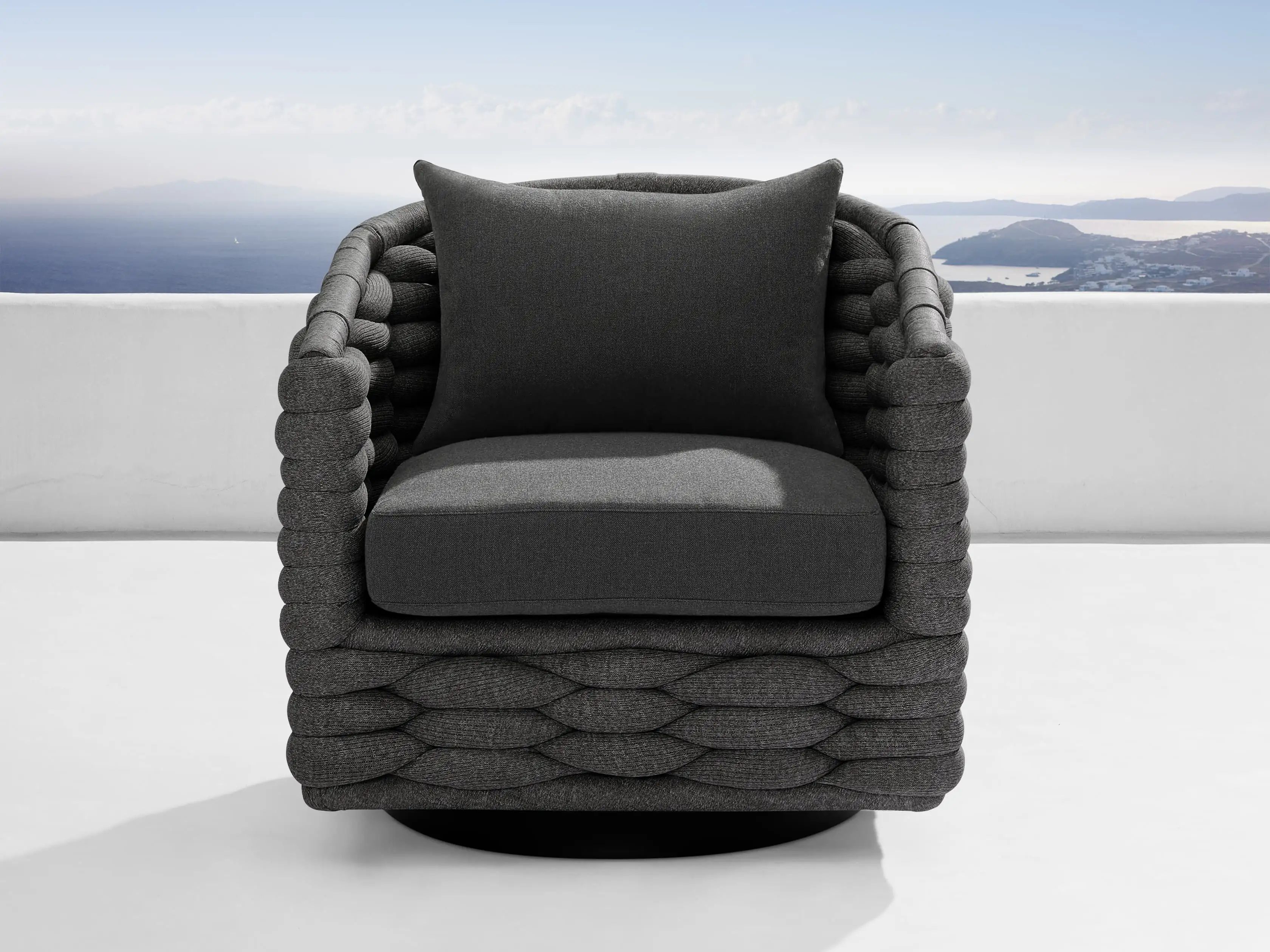Melbourne Outdoor Swivel Chair | Arhaus