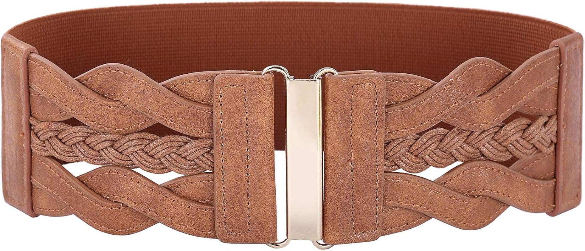 GRACE KARIN Women's Elastic Vintage Belt Stretchy Retro Wide Waist Cinch Belt | Amazon (US)