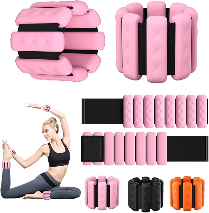 Wrist & Ankle Weights for Women, Wearable Strong Arm & Leg Weights Set of 2(1Lbs Each), Adjustabl... | Amazon (UK)