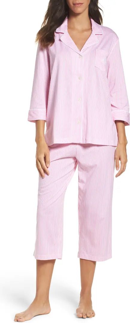 Lauren Ralph Lauren Knit Crop Cotton Pajamas | Nordstrom | Nordstrom