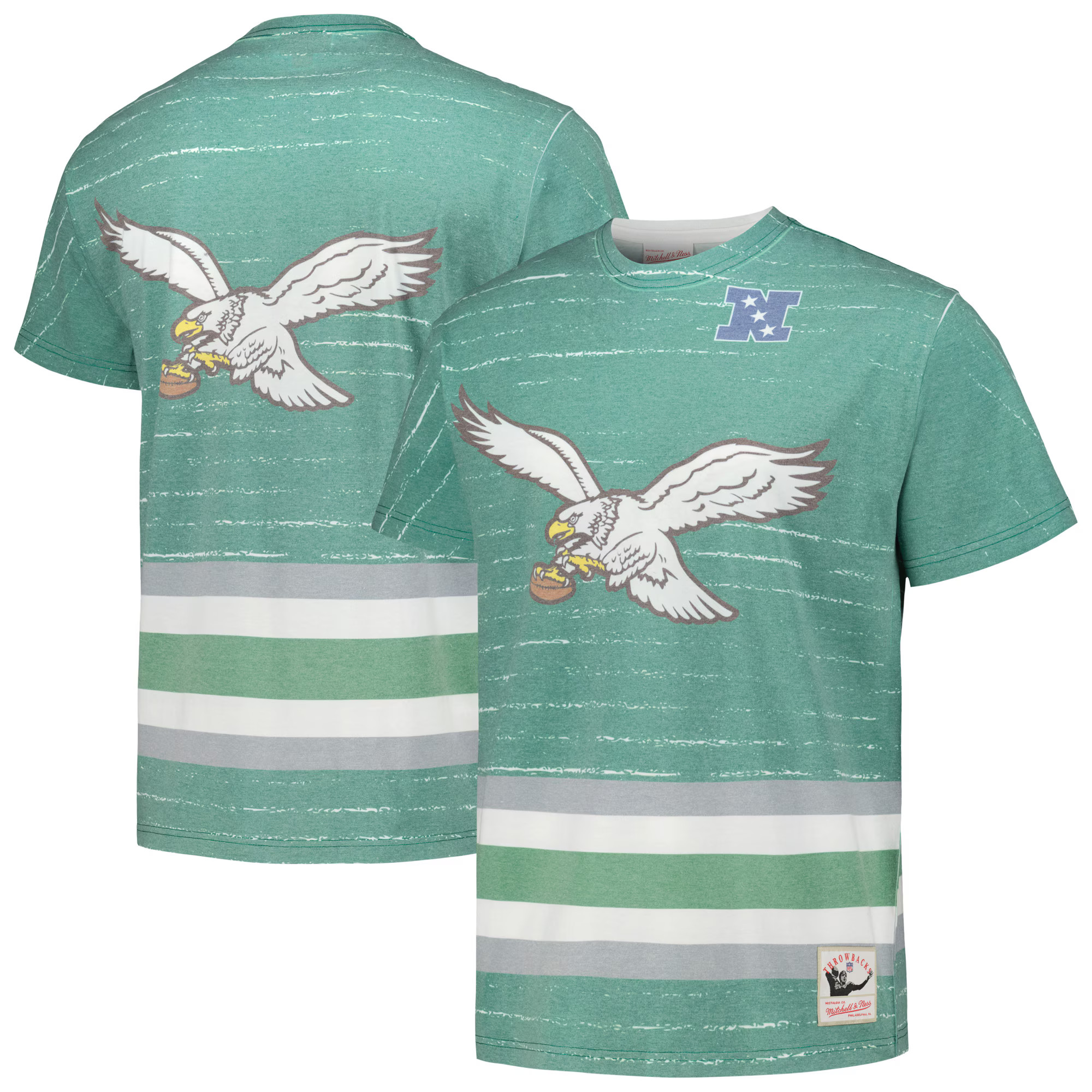 Philadelphia Eagles Mitchell & Ness Jumbotron 3.0 T-Shirt - Kelly Green | Fanatics